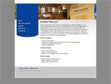 Tablet Screenshot of bradleytitle.com